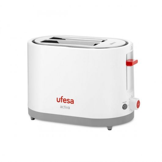 Ufesa TT7385 Tostadora 2 ranuras 800W Gris/Rojo/Blanco