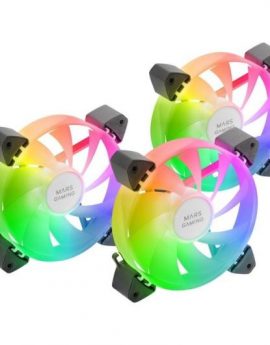 Pack 3 Ventiladores Mars Gaming MF-3A/ 12cm/ ARGB