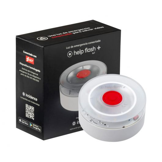 HelpFlash Baliza flash V16 IoT / Luz de Emergencia Homologada DGT 3.0 / Conexión Iot