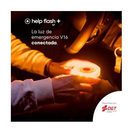 HelpFlash Baliza flash V16 IoT / Luz de Emergencia Homologada DGT 3 HelpFlash Baliza flash V16 IoT / Luz de Emergencia Homologada DGT 3.0 / Conexión Iot