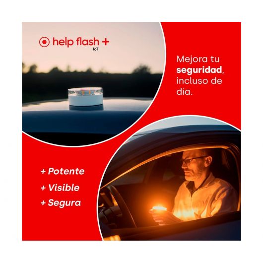 HelpFlash Baliza flash V16 IoT / Luz de Emergencia Homologada DGT 3 HelpFlash Baliza flash V16 IoT / Luz de Emergencia Homologada DGT 3.0 / Conexión Iot