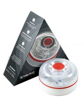 HelpFlash Baliza V16 Connected / Luz de Emergencia Homologada DGT 3.0 / Conexión Iot