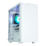 Caja Zalman T4 Plus MATX 1xVent 120mm ARGB 2xUSB 3.0 Blanco sin Fuente
