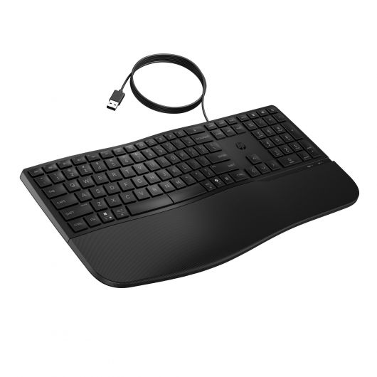 HP 480 Comfort Teclado con Cable Ergonómico Negro 3 HP 480 Comfort Teclado con Cable Ergonómico Negro