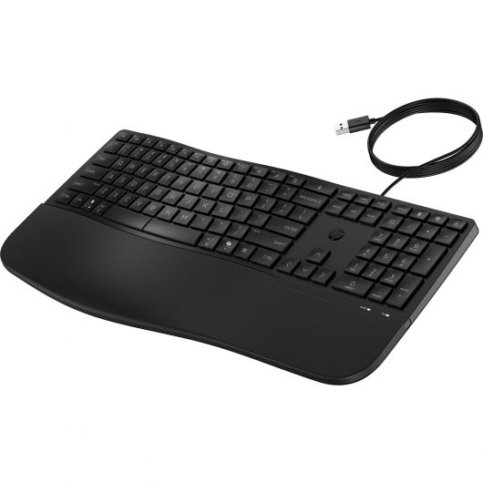 HP 480 Comfort Teclado con Cable Ergonómico Negro 4 HP 480 Comfort Teclado con Cable Ergonómico Negro