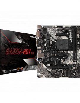 Asrock B450M-HDV R4.0 Placa Base Zócalo AM4 Micro ATX AMD B450