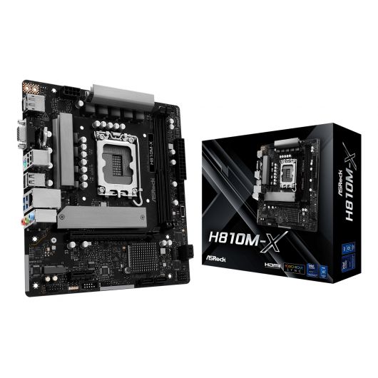 Asrock H810M-X Intel H810 LGA 1851 (Socket V1) micro ATX 3 Asrock H810M-X Intel H810 LGA 1851 (Socket V1) micro ATX
