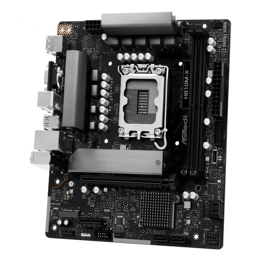 Asrock H810M-X Intel H810 LGA 1851 (Socket V1) micro ATX 4 Asrock H810M-X Intel H810 LGA 1851 (Socket V1) micro ATX