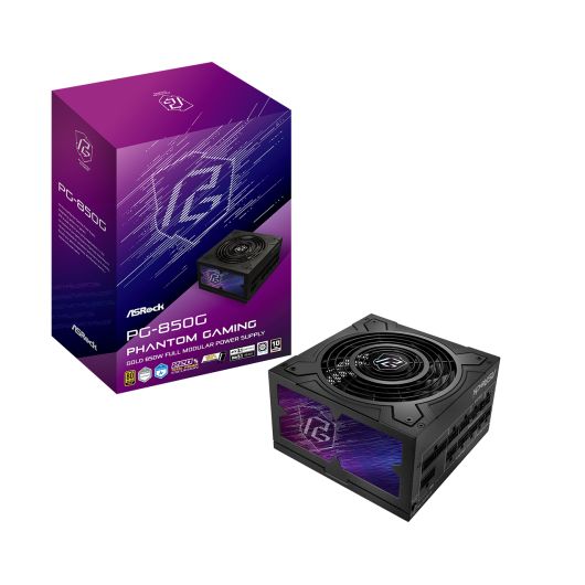 Asrock Phantom Gaming PG-850G Fuente de alimentación 850W 80+ Gold 20+4 pin ATX Negro