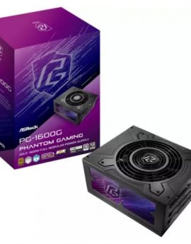 Fuente de Alimentación Asrock 1600W 80 PLUS Gold Phantom Gaming Modular Negra Protección avanzada