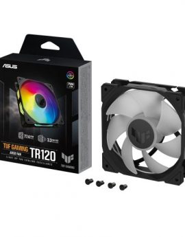 ASUS TUF Gaming TR120 ARGB Fan Single Pack Ventilador Suplementario 120mm Negro