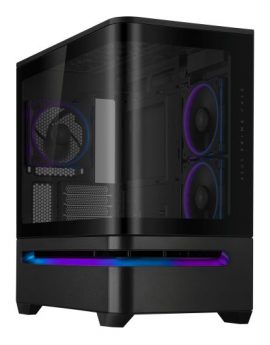 Caja Semitorre Asus PRIME AP202 ARGB Negro Cristal Templado Micro ATX/Mini-ITX