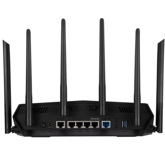 Router Gaming Inalámbrico Asus TUF AX6000/ WiFi 6/ 6000Mbps/ 2.4GHz 5GHz/ 6 Antenas/ WiFi 802 Router Gaming Inalámbrico Asus TUF AX6000/ WiFi 6/ 6000Mbps/ 2.4GHz 5GHz/ 6 Antenas/ WiFi 802.11ax/ac/n/a/ - n/b/g - 90IG07X0-MU9C00
