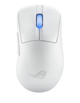 Asus ROG Keris II Ace Wireless AimPoint Ratón Gaming mano derecha RF Wireless + Bluetooth + USB Óptico 42000 DPI Blanco