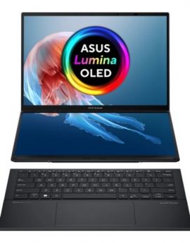 Asus Zenbook Duo OLED UX8406MA-QL396W - Portátil 14' WUXGA/ Intel Core Ultra 9 185H/ 32GB/ 1TB SSD/ Arc Graphics/ Windows 11 Home/ Gris Tintero Reacondicionado