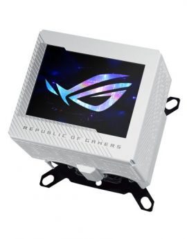 Asus ROG RYUJIN III WB White Edition Bloque de Agua para CPU con Pantalla Full Color LCD 3.5' Blanco