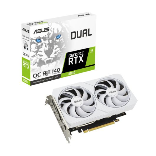 Asus Dual GeForce RTX 3060 White OC Edition 8GB GDDR6