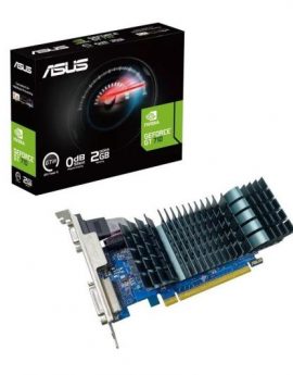 Tarjeta Gráfica Asus GeForce GT 710 EVO/ 2GB DDR3/ Compatible con Perfil Bajo