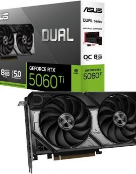 Tarjeta Gráfica Asus Dual GeForce RTX 5060 Ti OC/ 8GB GDDR7