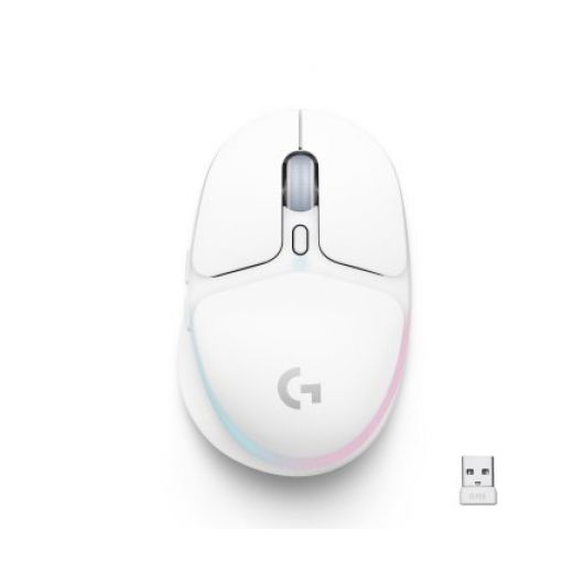 Logitech Bluetooth G705 RGB Ratón 8200 DPI 6 Botones Blanco