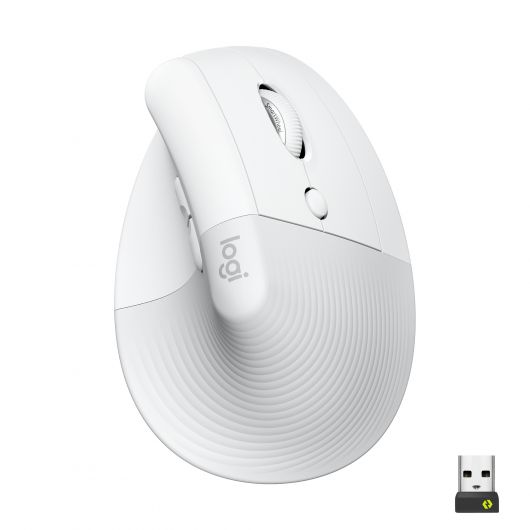 Logitech Lift Ratón mano derecha RF Wireless + Bluetooth Óptico 4000 DPI Blanco
