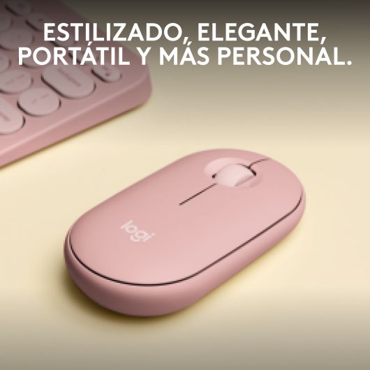Logitech Pebble 2 M350s Ratón Ambidextro RF Wireless + Bluetooth Óptico 4000 DPI Rosa 3 Logitech Pebble 2 M350s Ratón Ambidextro RF Wireless + Bluetooth Óptico 4000 DPI Rosa