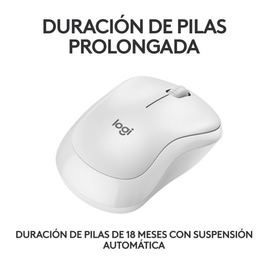 Logitech M240 Silent Ratón Ambidextro Bluetooth Blanco 4 Logitech M240 Silent Ratón Ambidextro Bluetooth Blanco