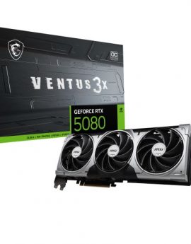 MSI GeForce RTX 5080 VENTUS 3X OC 16GB GDDR7 Reflex 2 RTX AI DLSS4