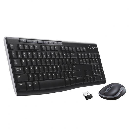 Logitech MK270 Combo Teclado + Ratón Inalámbricos - Inglés USA