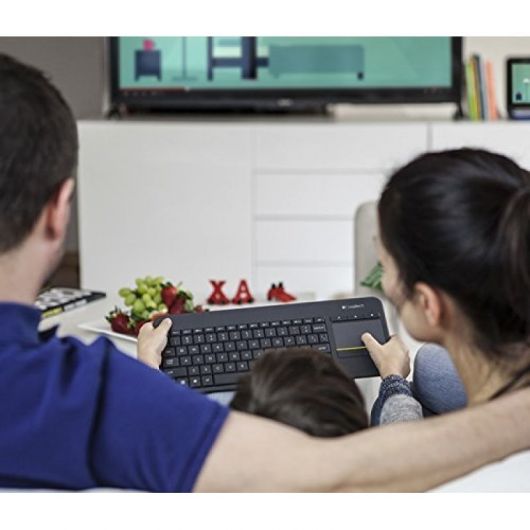 Teclado para Smart TV Logitech Wireless Touch K400 Plus 5 Teclado para Smart TV Logitech Wireless Touch K400 Plus