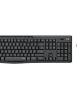 Teclado y Ratón Inalámbricos Logitech Silent Touch MK295/ Grafito Reacondicionado