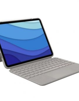 Funda con Teclado Logitech Combo Touch para Tablets Apple Ipad Pro 12.9'/ Compatibilidad según Especificaciones/ Marrón Arena