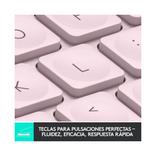 Logitech MX Keys Mini Teclado Inalámbrico Bluetooth Rosa 2 Logitech MX Keys Mini Teclado Inalámbrico Bluetooth Rosa
