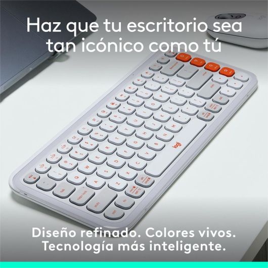 Logitech Pop Icon Keys teclado Inalámbrico Bluetooth Blanco 2 Logitech Pop Icon Keys teclado Inalámbrico Bluetooth Blanco