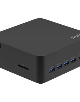 Barebone MSI Cubi Z AI 8M-006BEU AMD Ryzen 7 8845HS M.2 Wi-Fi 6E Altavoces Negro