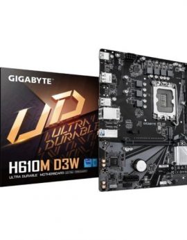 Placa Base Gigabyte H610M D3W Socket 1700/ DDR5/ PCIe 4.0/ Micro ATX