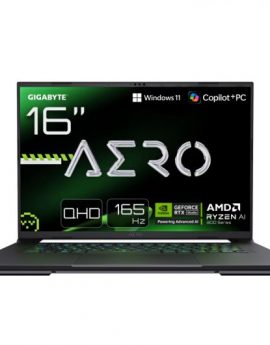 Portatil Gigabyte Aero X16 1VH93ESC64DH AI R7 350 32GB 1TB RTX5060 16' QHD W11H Blanco Lunar