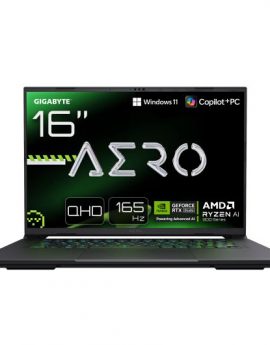 Gigabyte Aero X16 2WHA3PTC65AH Copilot+ PC AMD Ryzen AI 9 HX 370 16' WQXGA 32GB 2TB SSD RTX5070 w11pro Gris