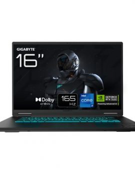 Gigabyte Gaming A16 CVHI3PT864SD Intel Core i7-13620H 16' WUXGA 32GB 1TB SSD RTX5060 sin S.O. Negro