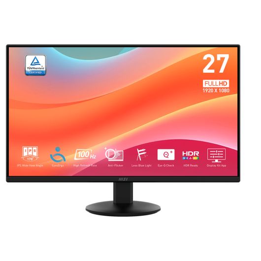 MSI Monitor Pro MP272L 27’ Plano IPS 1920x1080 100Hz Negro