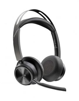 POLY Auriculares Voyager Focus 2 USB-C-C con certificación Microsoft Teams + adaptador USB-C/A