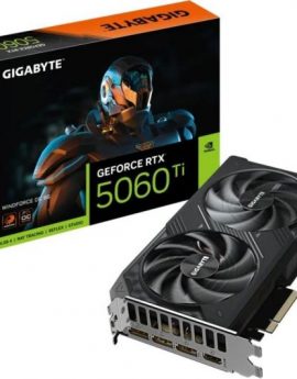 Tarjeta Gráfica Gigabyte GeForce RTX 5060 Ti WindForce OC/ 8GB GDDR7
