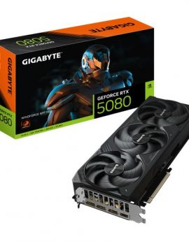 Tarjeta Gráfica Gigabyte GeForce RTX 5080 WINDFORCE SFF 16GB GDDR7 Reflex 2 RTX AI DLSS4