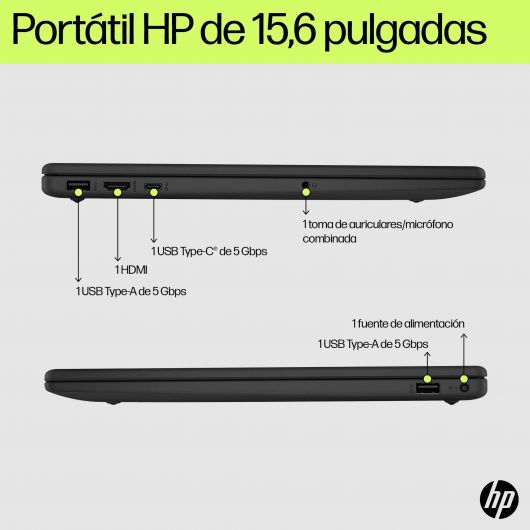 HP 15-fd0035ns Intel Core i3-N305 15 HP 15-fd0035ns Intel Core i3-N305 15.6' FullHD 8GB 256GB SSD Windows 11 Home Blanco