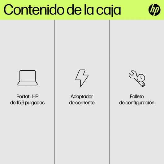 HP 15-fd0035ns Intel Core i3-N305 15 HP 15-fd0035ns Intel Core i3-N305 15.6' FullHD 8GB 256GB SSD Windows 11 Home Blanco