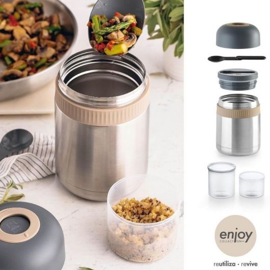 Termo Bra Enjoy Signature A196123/ Capacidad 1000ml/ para sólidos y líquidos 3 Termo Bra Enjoy Signature A196123/ Capacidad 1000ml/ para sólidos y líquidos