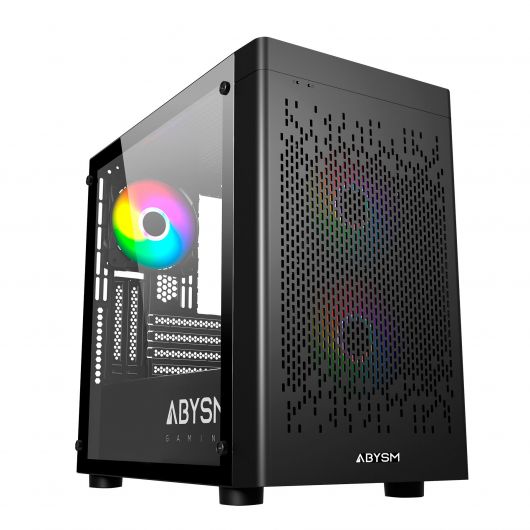 Abysm Danube Inva MX202 Micro Torre Cristal Templado USB-C Negra