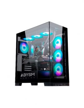 ABYSM Danube Sava H500 Black Escritorio Negro/Transparente
