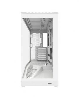 Caja ATX Abysm Arian Frame A400 White Cristal Templado ARGB PWM Blanco