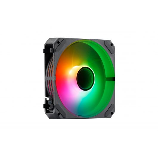 Abysm Arclight 2.0 ARGB Ventilador 120mm PWM con Conexión en Serie Negro Pack 3 Unidades